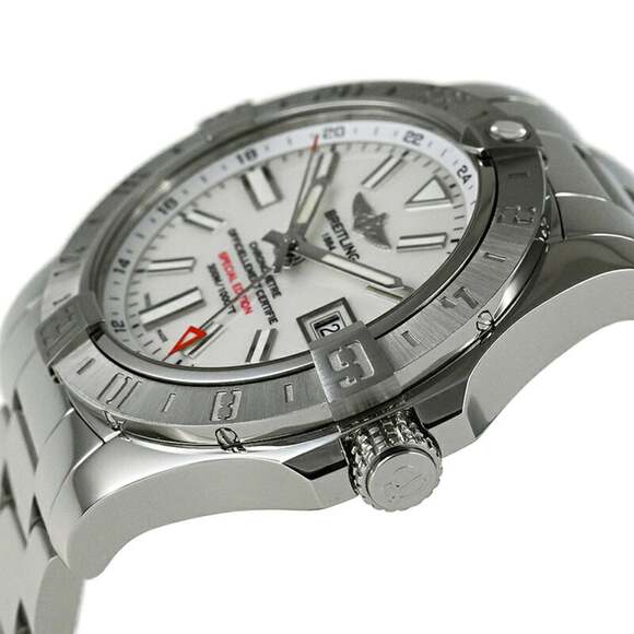BREITLING Avenger II GMT Mother-of-Pearl Watch, Japan Exclusive, A3239011 A80... - Picture 3 of 9